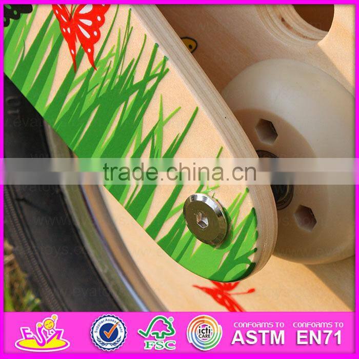 2015 Latest wooden balance bike for kids,wooden toy balance bike for children,Comfortable Safe balance walking bike toy W16C114