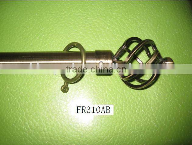 more experience produce all kinds of curtain rod with fashionable finals,rings brackets