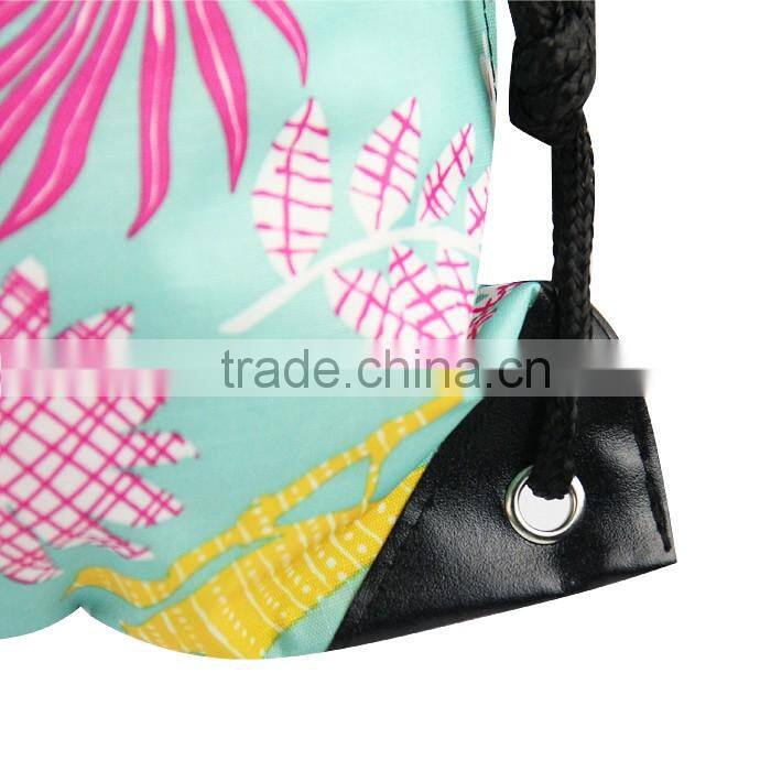 Polyester Material and Rope Handle Style nylon drawstring bag