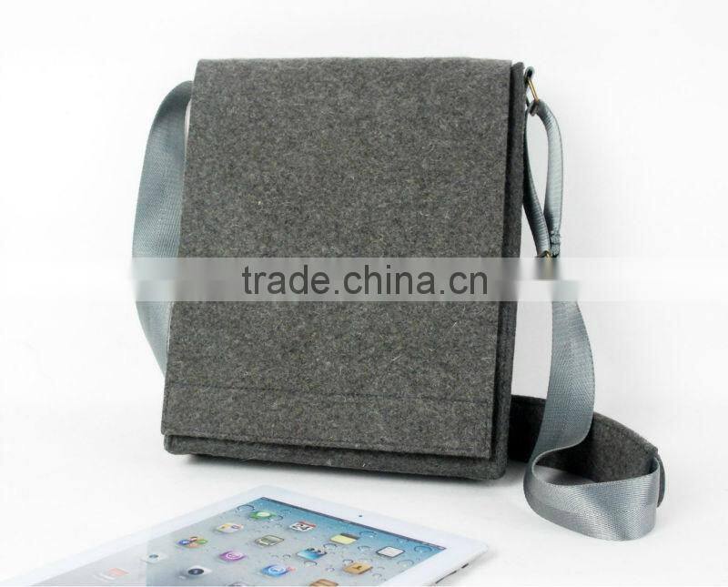 Authentic Handmade Felt Laptop Case Handbag Business File Sleeve with Zipper Closure for 11" 13" 15" Macbook