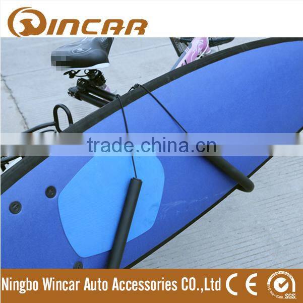 surf board rack for bike using