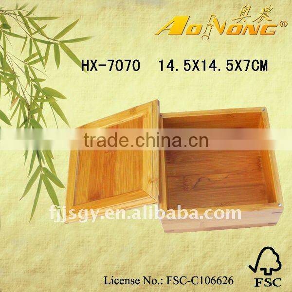4pcs bamboo storage box