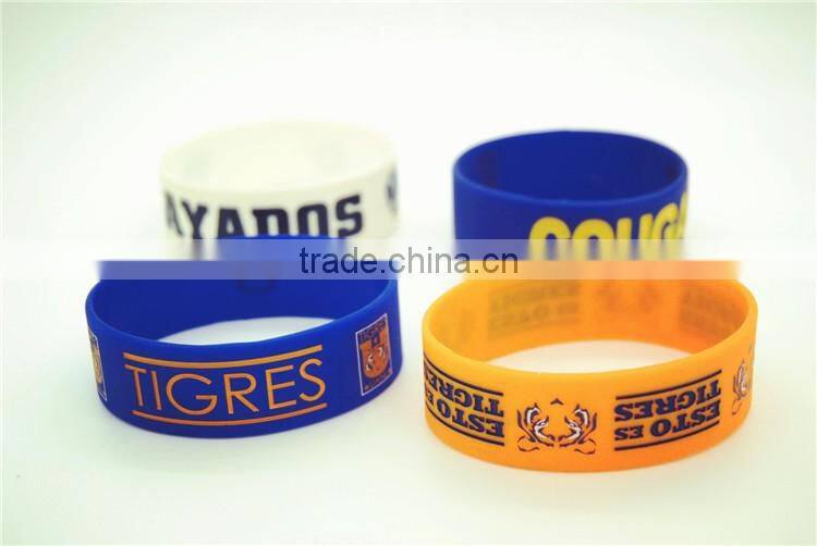 Customized Sports Silicone Whistle Slap Bracelet Wristband