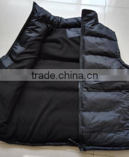 100% polyester ladies sleeveless fleece padded vest in winter