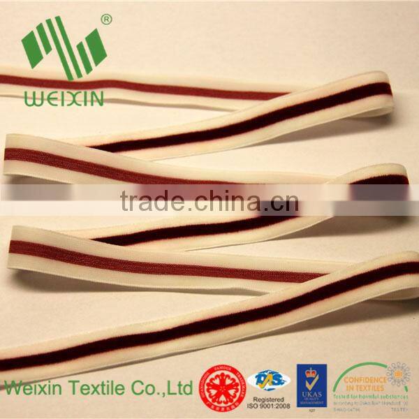Knitted String Elastic Trimming Lingerie Purfle Velvet Webbing