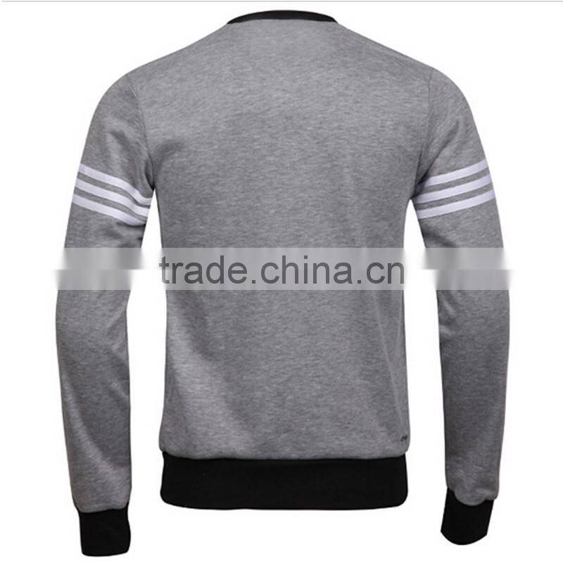 Custom knitted Windproof Stringer Fleece Men's Crewneck Hoodies&Sweatshirts