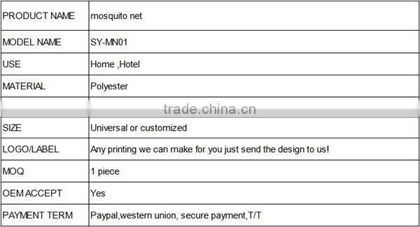 2016 SHUOYANG good quality mosquito net for bed with lace