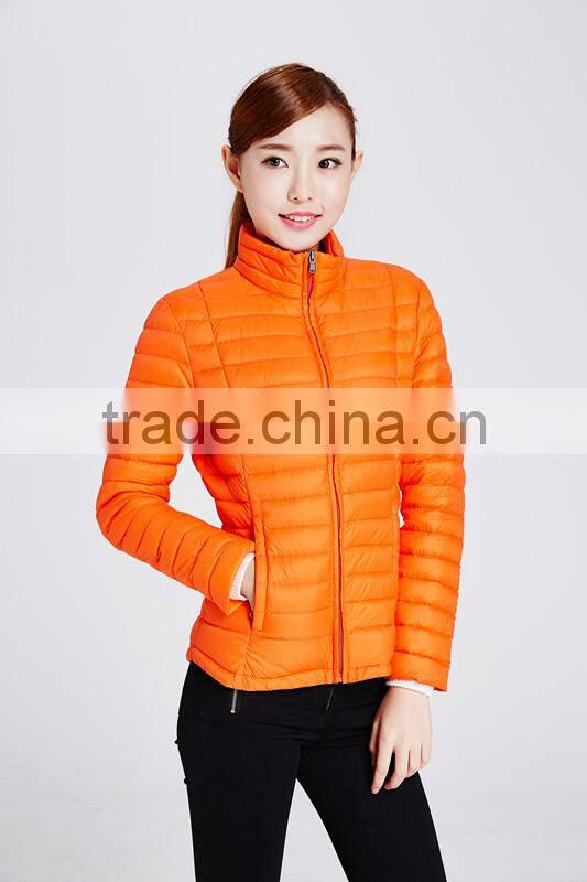 Outdoor lightweight ladies duck down jacket