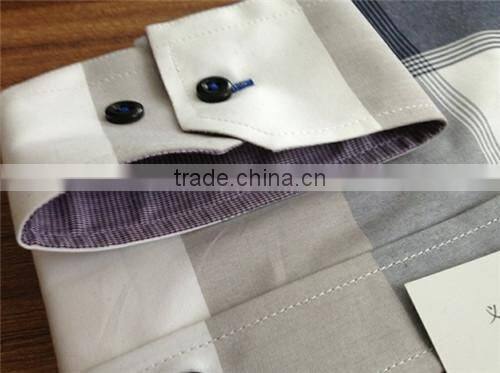 New designer check shirts Button Down Collar plaids/checks shirts for man