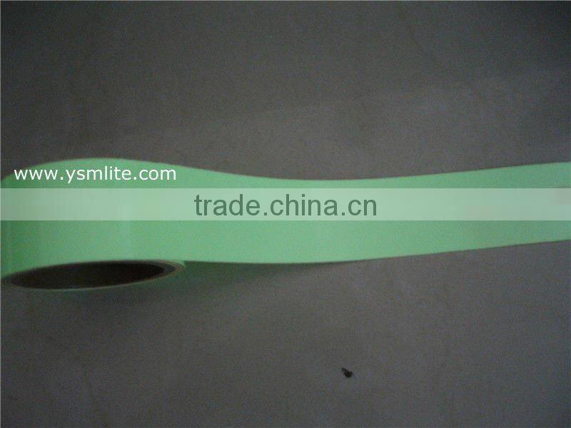 Photoluminescent film for safety sign