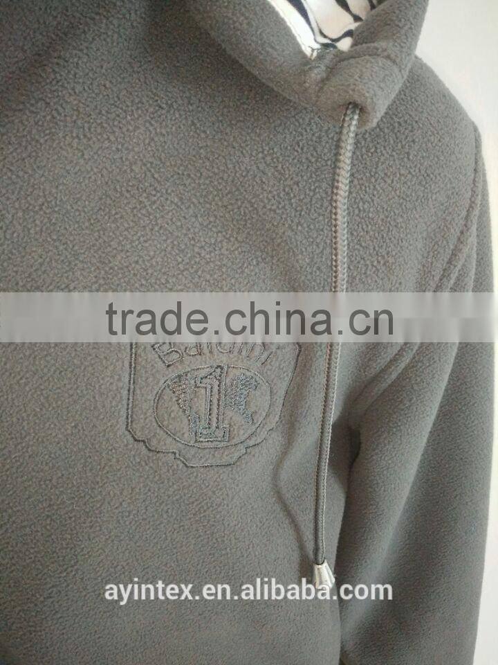 Custom polar fleece jacket with hood