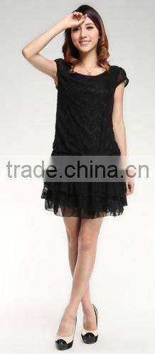 GZY charming mixed model lady fashion dress wholesale guangzhou 2017