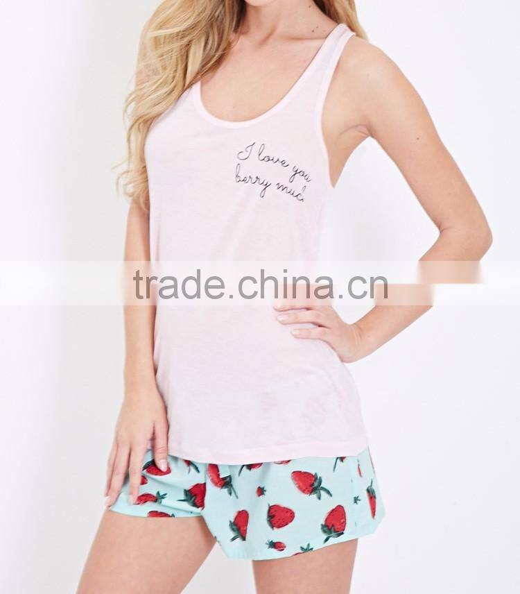 2016 fashion cheap cute homewear women sleepwear
