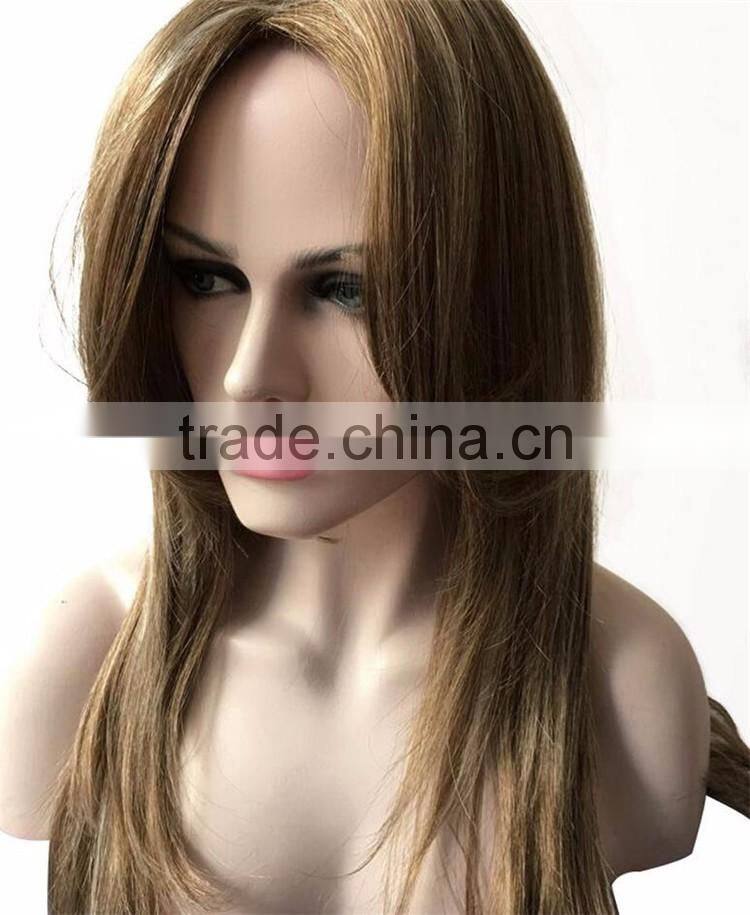 Cheap Cosplay Lady Curly Wig Women Gold Color Long Wavy 100% Heat Resistant Synthetic Fiber Wig