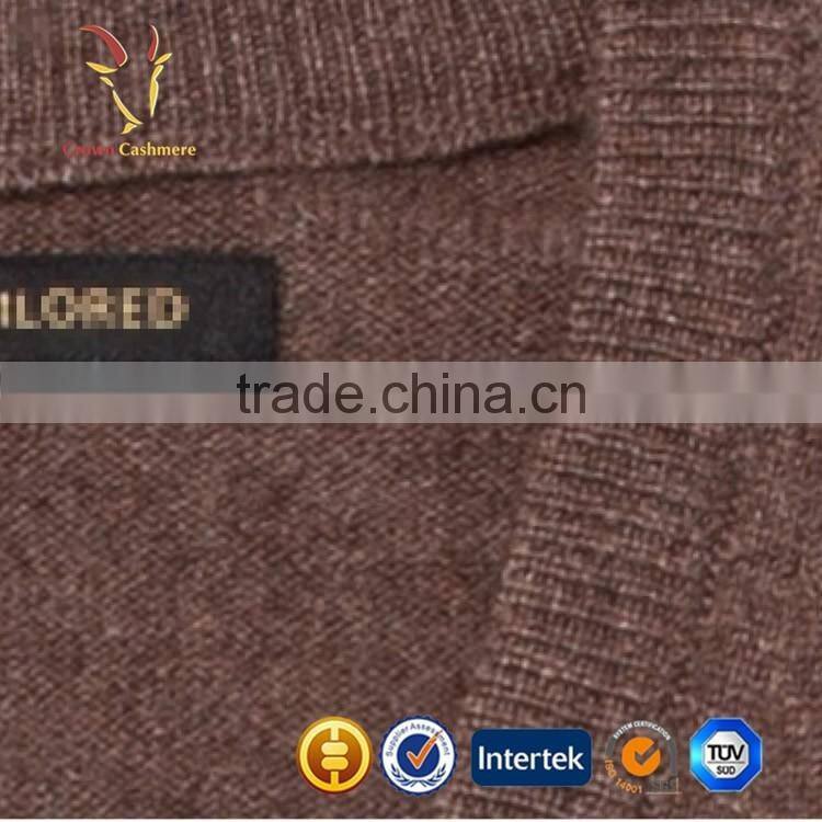 V Neck Luxury Men Pure Cashmere Sweaters, Autumn Knitwear