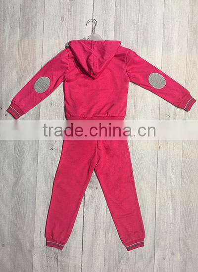 Latest fashion sweet kids' boutique casual sports suit