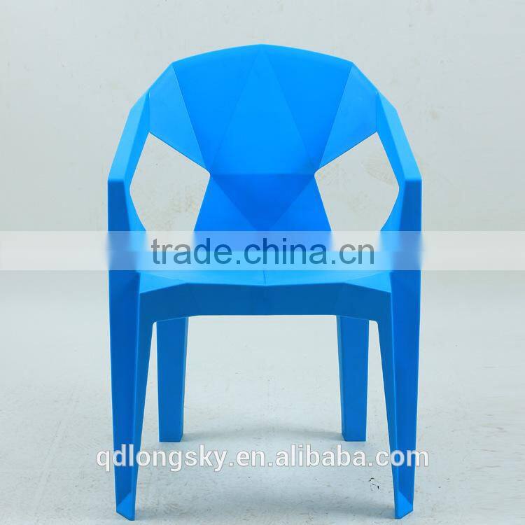 LS-4188 Wholesale high quality plastic bar chair event stacking chair Modern creative geometry chair for restaurant