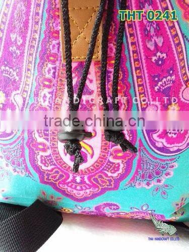 Neon medium backpack / screen printed.