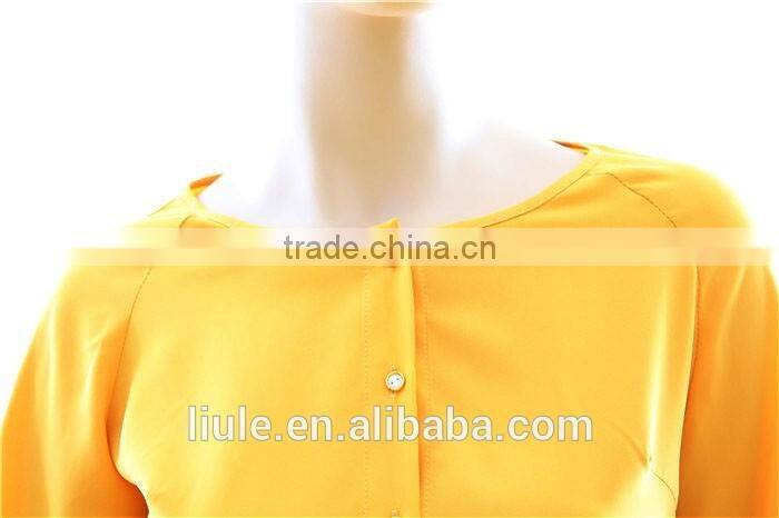 Latest Women Long Sleeve Chiffon Blouse Ladies Loose Casual Tops Autumn All-Match