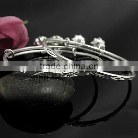 925 Sterling Silver Children Bangle silver bracelet 925 silver bracelet magnetic bracelet