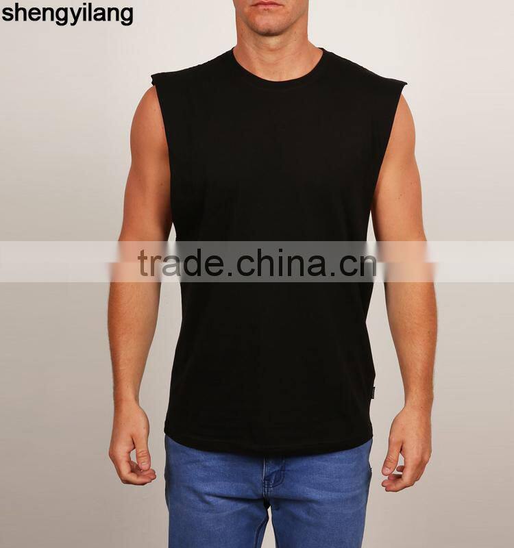 High quality wholesale bodybuilding tank top cotton sports tank top custom unisex stringer tank top
