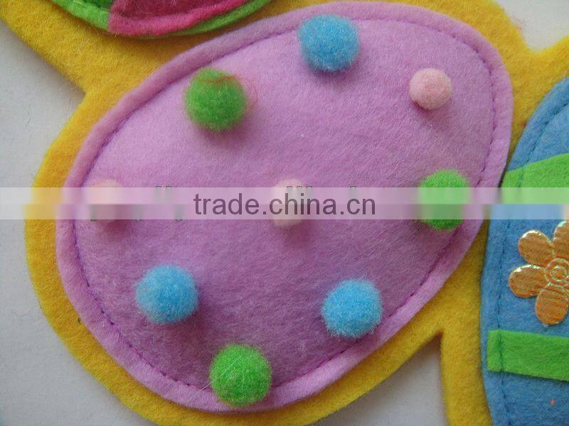 Felt Material Easter Egg Circle Decoration Easter Decoration