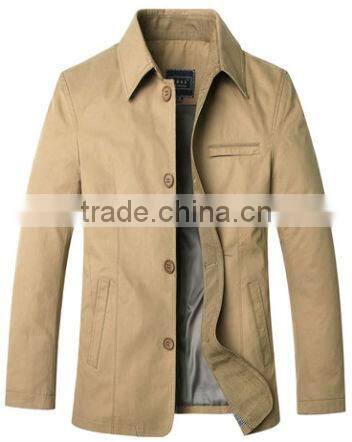 Botton up mens mandarin collar jacket