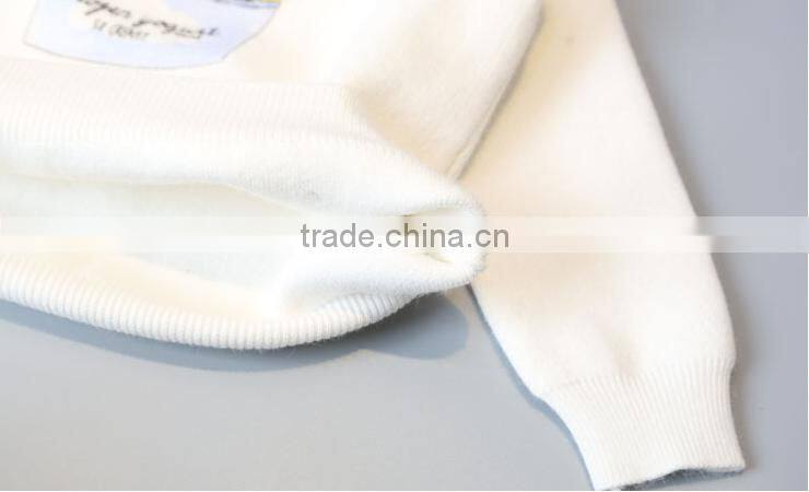 Latest Baby Girl Cartoon Pattern Pullover Sweater Design