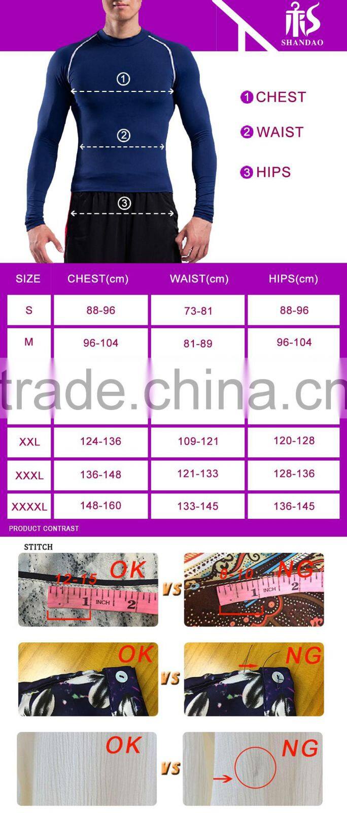 Guangzhou Shandao Custom Made in China Camo Gym Hot Cheap 90% Cotton 10% Spandex men compression sportswear