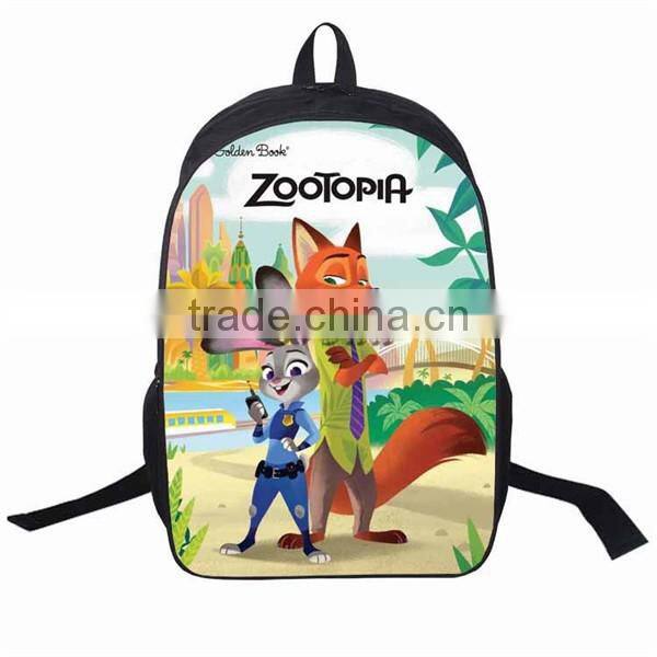 Latest Zootopia school bag Popular Movie school backpacks Wholesale Lovely school bag for kids