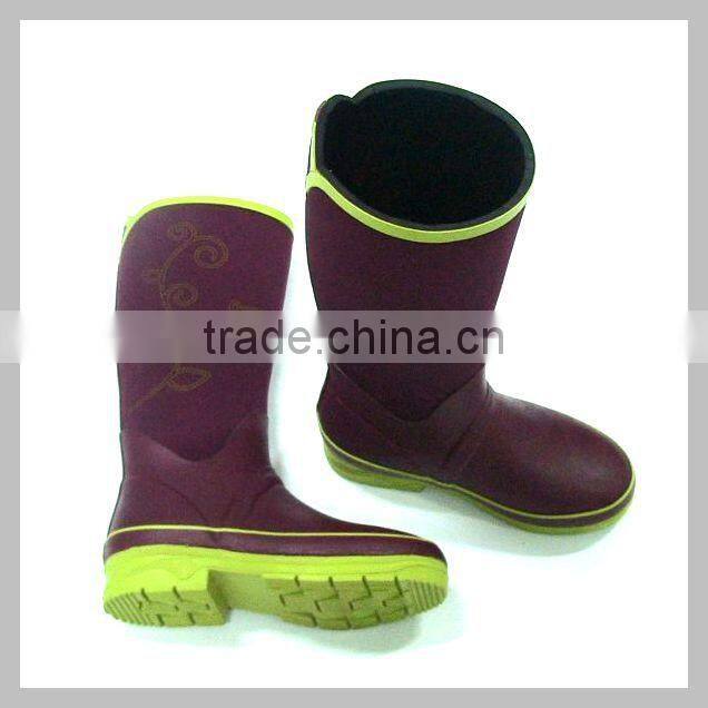 women fashion rubber rain boots