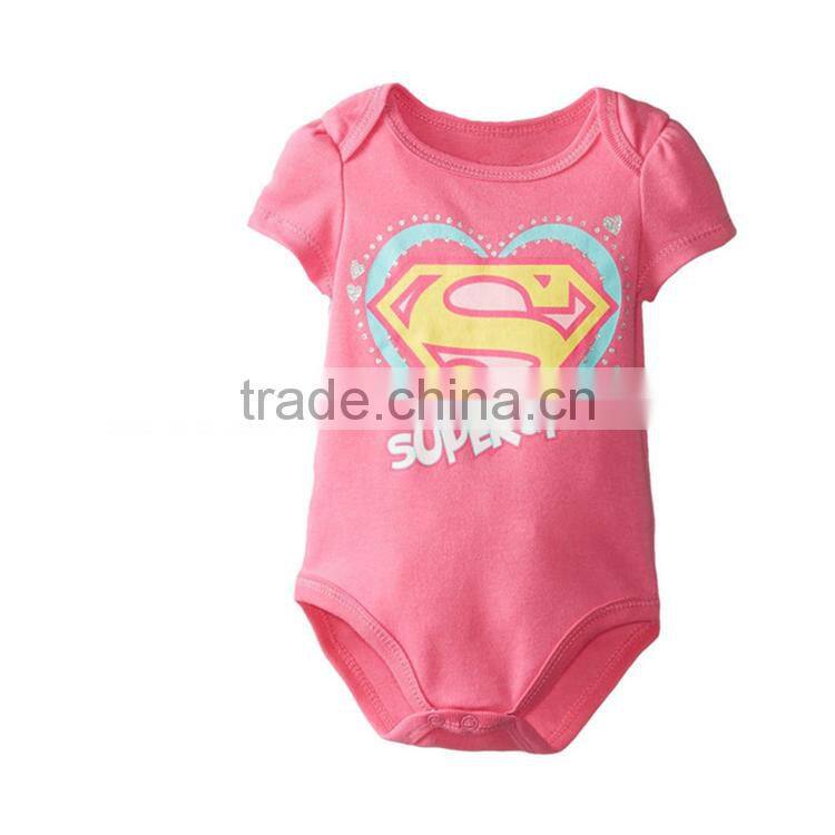 DACE Hot Selling Summer Fashion Customize Organic Cotton Baby Romper