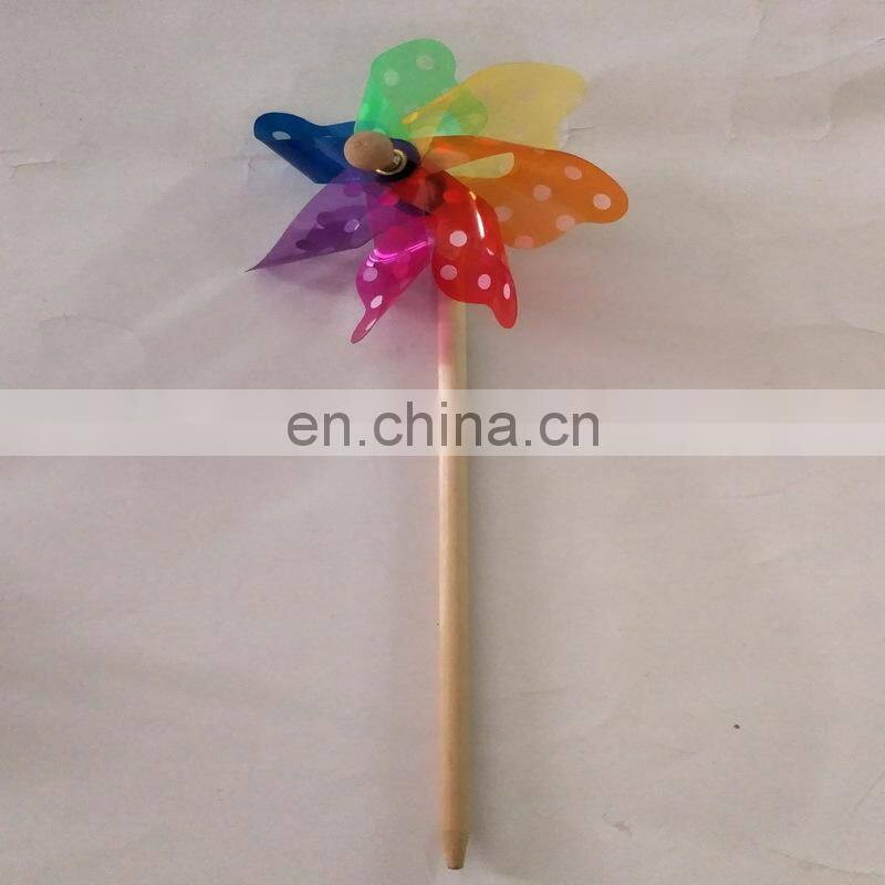 Hot-Sell High Quality Plastic Rainbow Outdoor Decoration Windmill