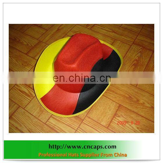 party flag hat with custom made hatband