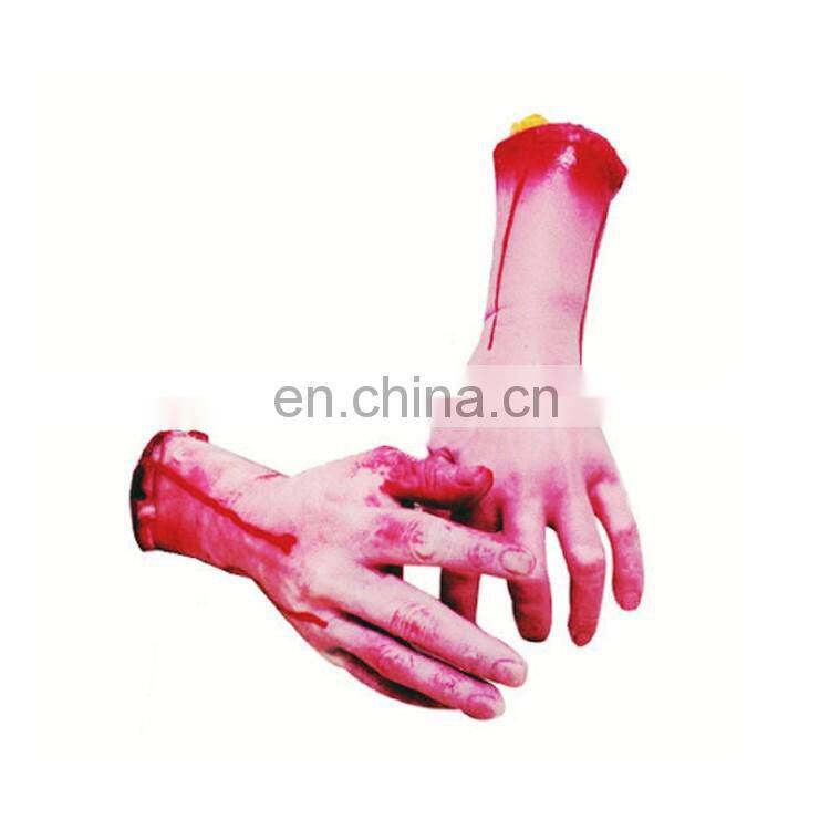 new high quality top design Halloween ruber severed limbs bloody hands arms
