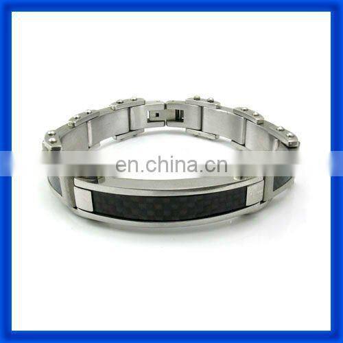 2014 Latest Men's And Women Black Tungsten Bracelet TPSB154 From China Best Factory