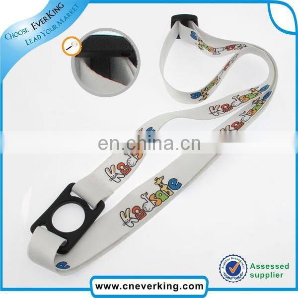 hand free custom water bottle holder neck lanyard strap