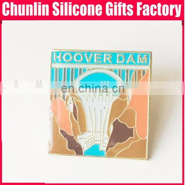 high quality emblem print badage/lapel pin