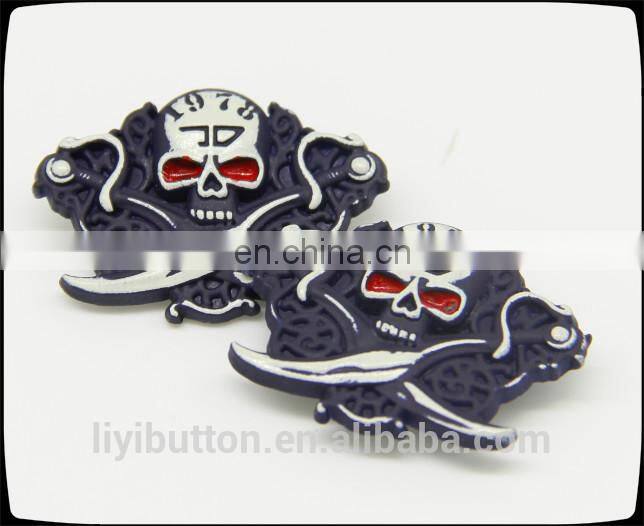 round metal clothing label, decorative contrast tin garment label with cheap price