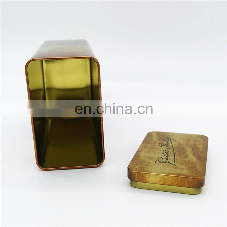 airtight food grade coffee tin cans /rectangle coffee tin boxes