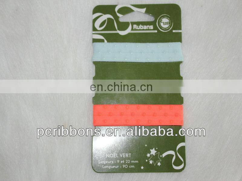 Foe ribbon with rhinestone