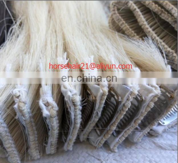 natural horse hair /light flaxen horse tail hair/colorful horse tail hair
