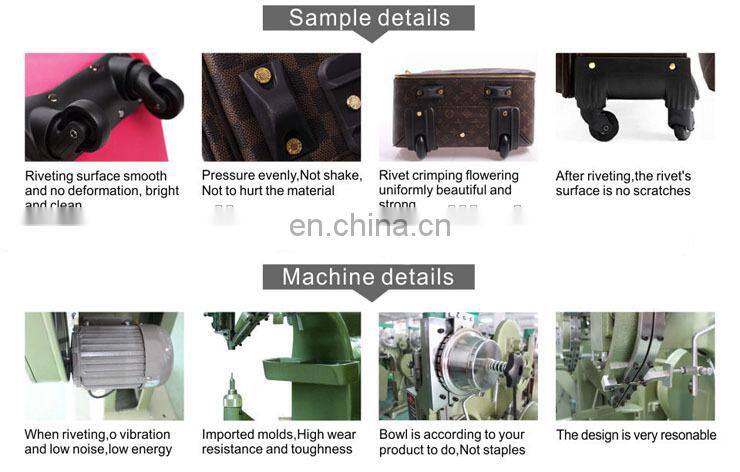 Automatic feed luggauge riveting machine for solid rivet