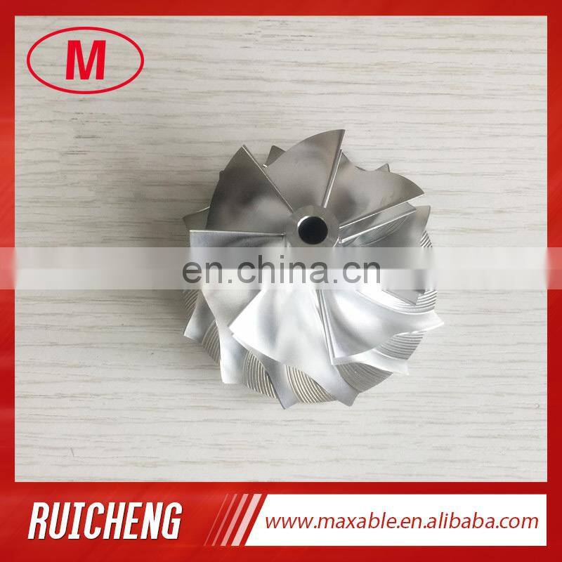 RHF55 52.60/65.00mm 7+7 blades Turbocharger Billet/milling/aluminum 2618 compressor wheel for VF30/VF34 Upgrade