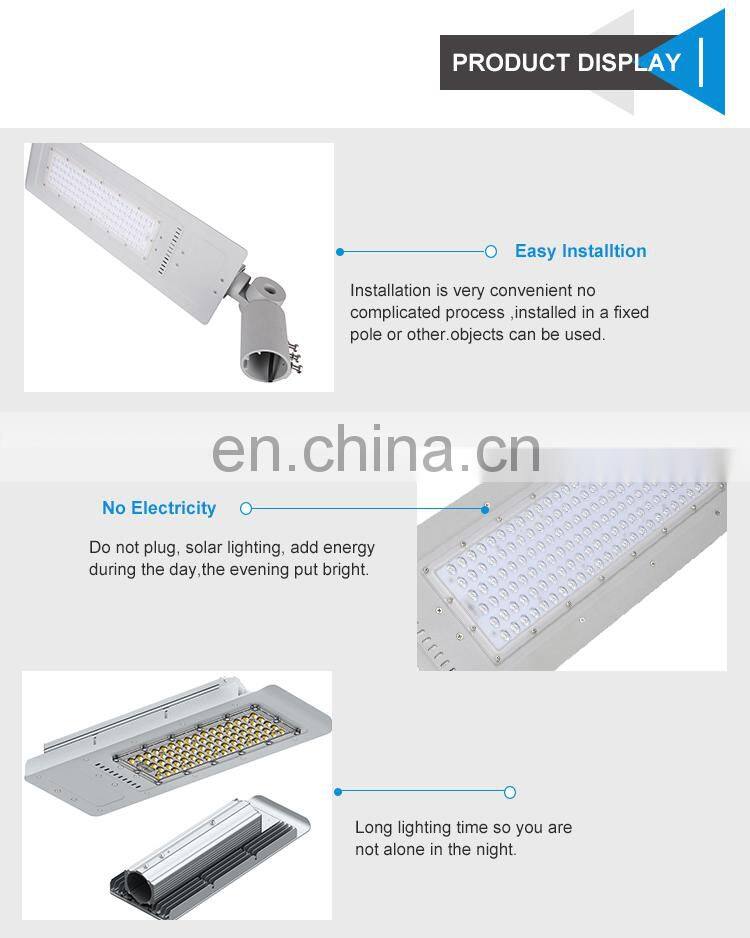 5 years Warranty Motion sensor solar panels home 120w LED street light