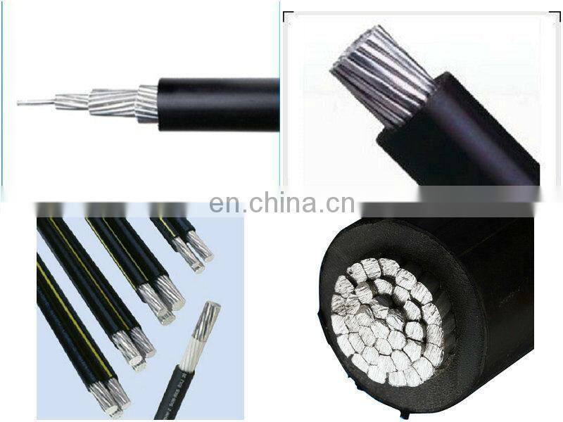 Low voltage Aerial bundled cable with aluminum conductor xlpe insulated ABC cable