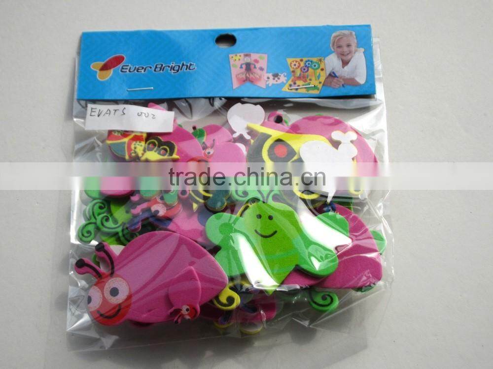 hot sale EVA christmas party decoration, high quality EVA sticker book chritsmas supplies