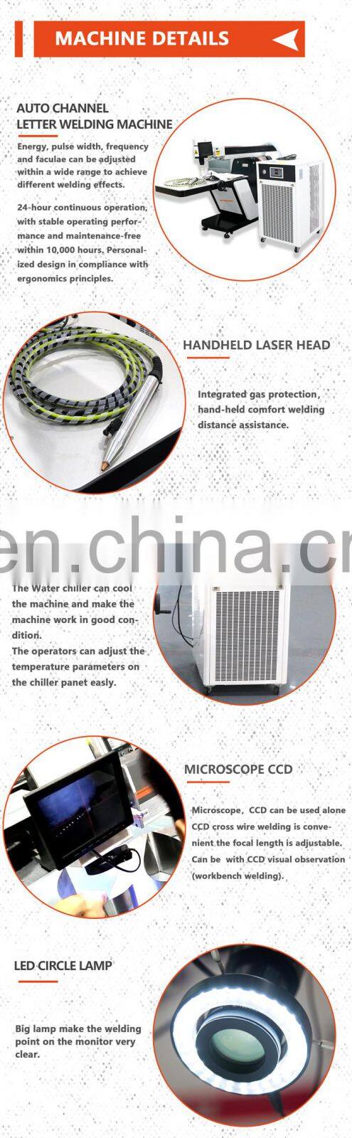 TIPTOPLASER YAG Fiber Optic Laser Welding Machine 200W 300W Channel Letter Laser Welder With Cheap price