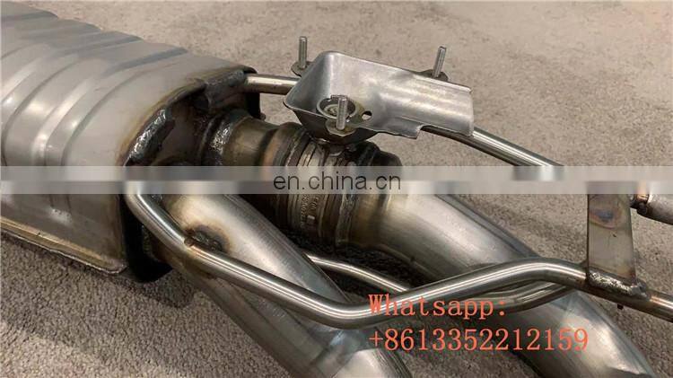 G class w463A Stainless steel material exhaust system for g class w463A W464 g65 g63 g500 4 tips exhaust muffler to sound bigger