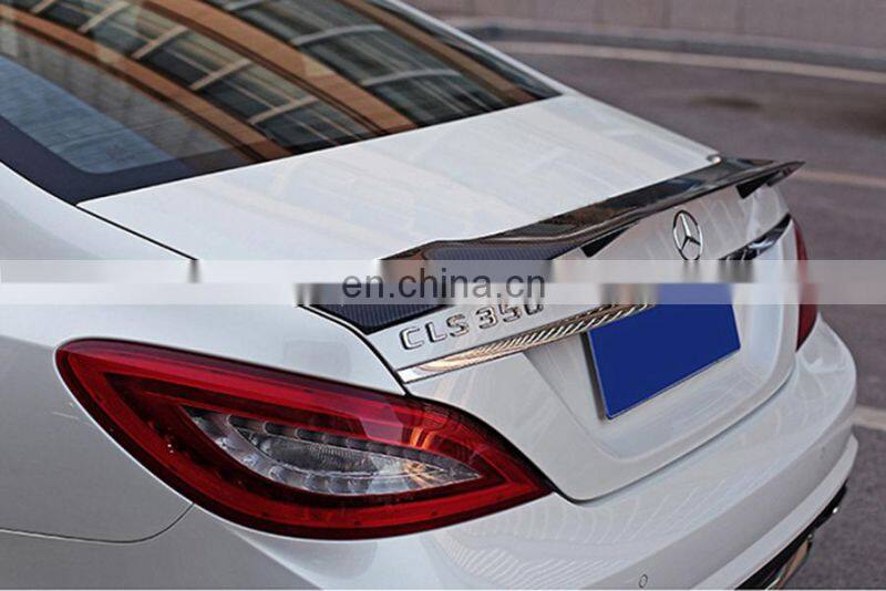 Carbon Fiber Rear Trunk Spoiler for Mercedes Benz W218 Sedan CLS350 CLS63